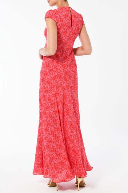 LONG JESSIE DRESS | FLUTTER PRINT