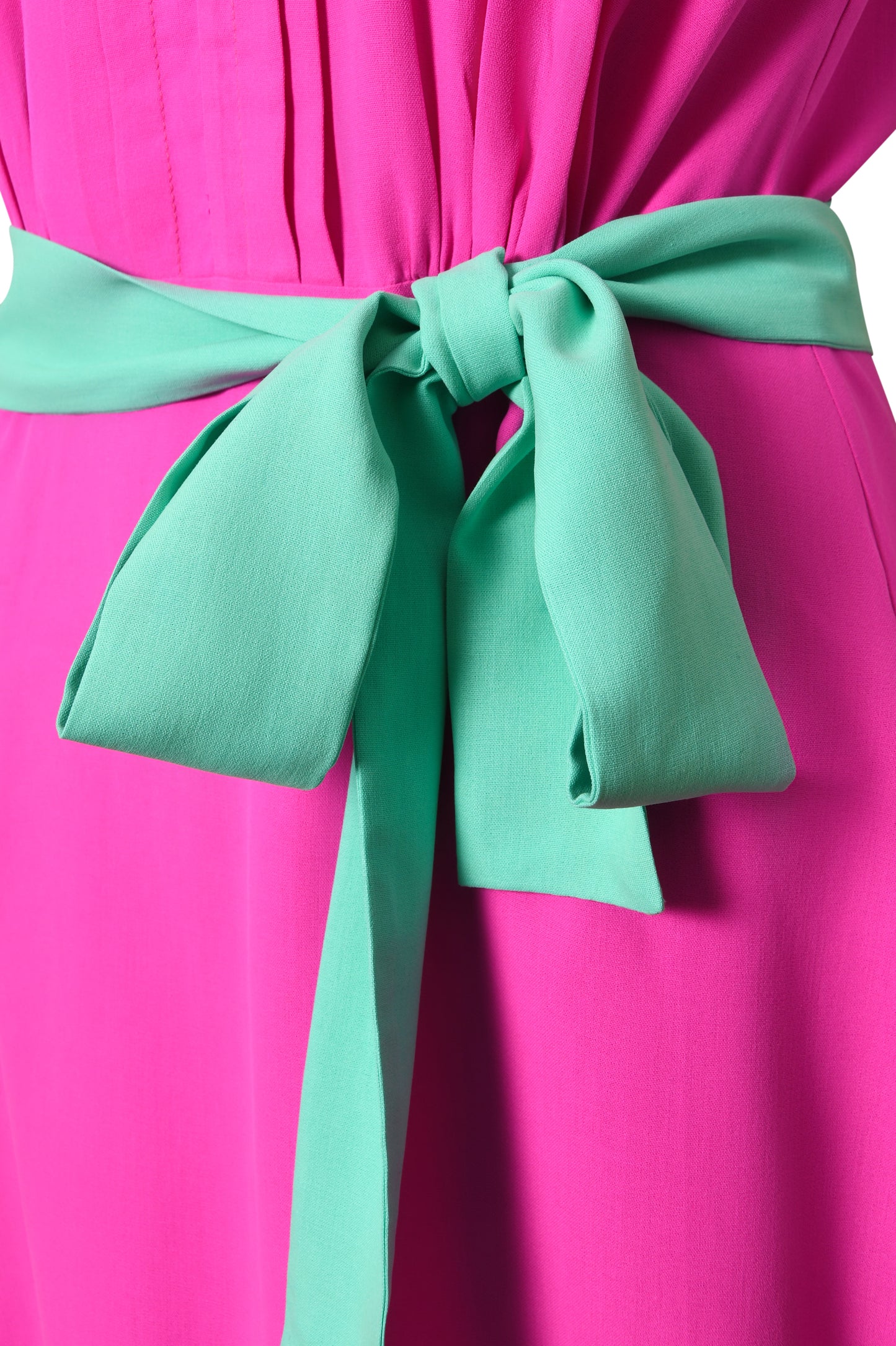 LONG TILLY DRESS | HOT PINK SILK FUJI