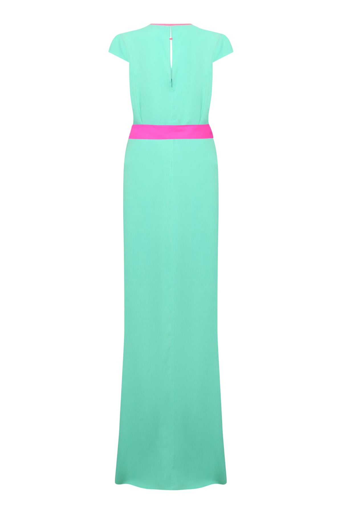 LONG TILLY DRESS | SEA GREEN SILK FUJI