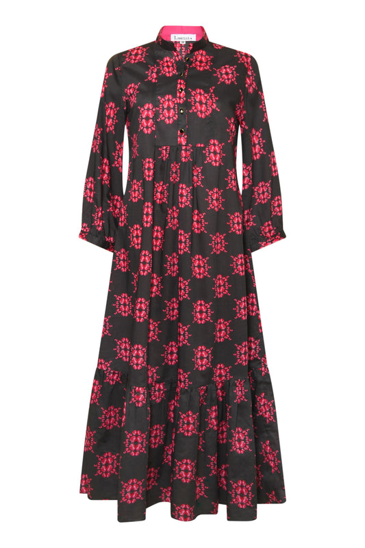 LONGER CLAUDE DRESS | KALEIDOSCOPE BLOOM COTTON