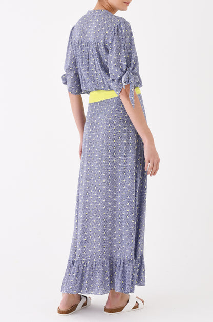 MARNIE DRESS | STRIPY TRIANGLE PRINT