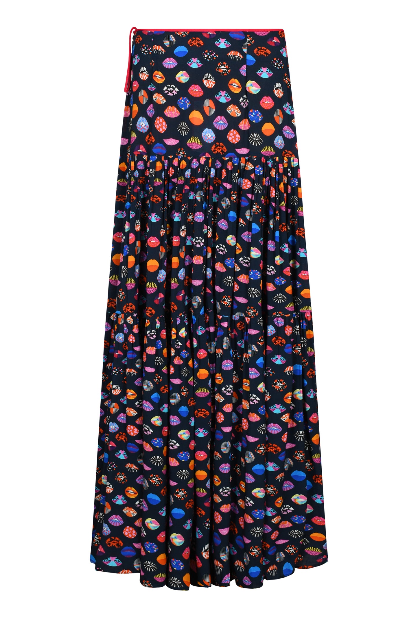MAXI EMMA SKIRT | LIPS PRINT