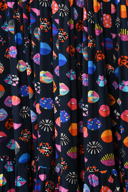 MAXI EMMA SKIRT | LIPS PRINT