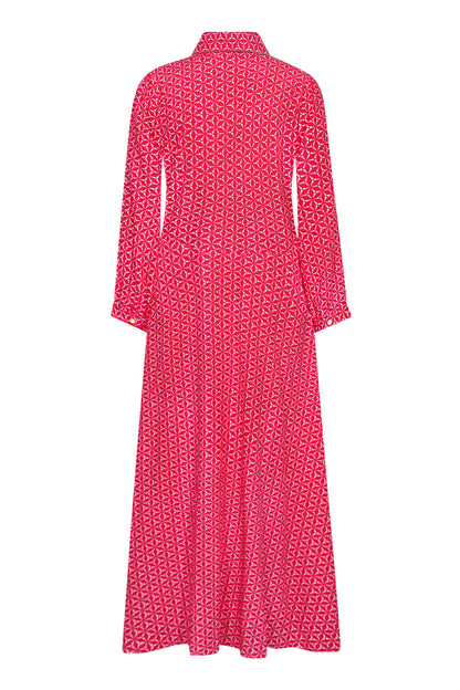 MIDI LUCINDA DRESS | SPINNING PRINT