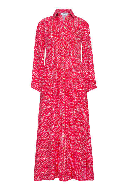 MIDI LUCINDA DRESS | SPINNING PRINT