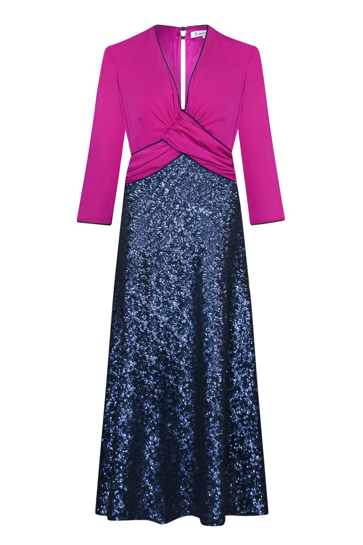 MIDI MILLIE DRESS | SEQUINS AND SILK