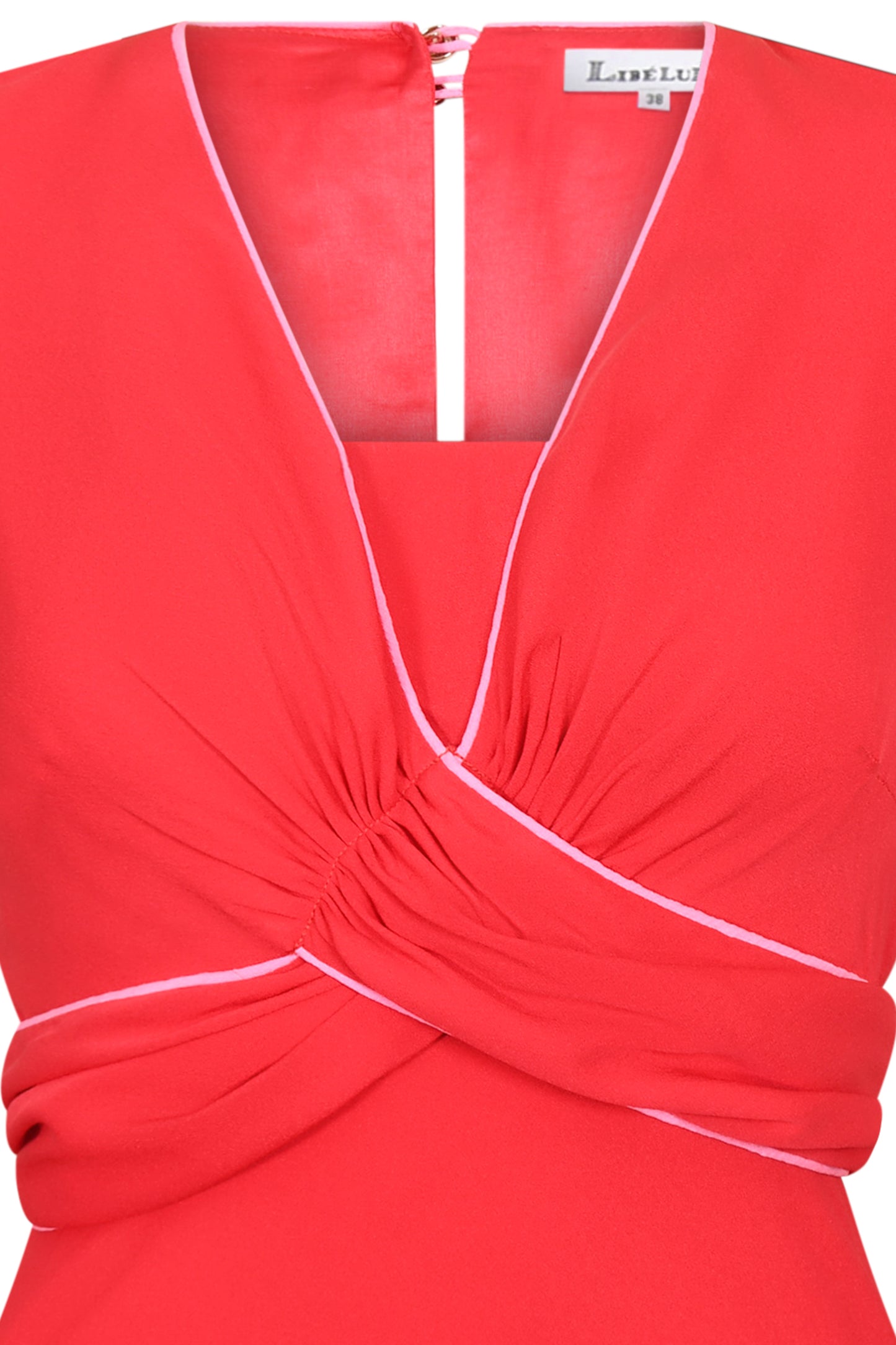MIDI MILLIE DRESS | SUMMER RED SILK GEORGETTE