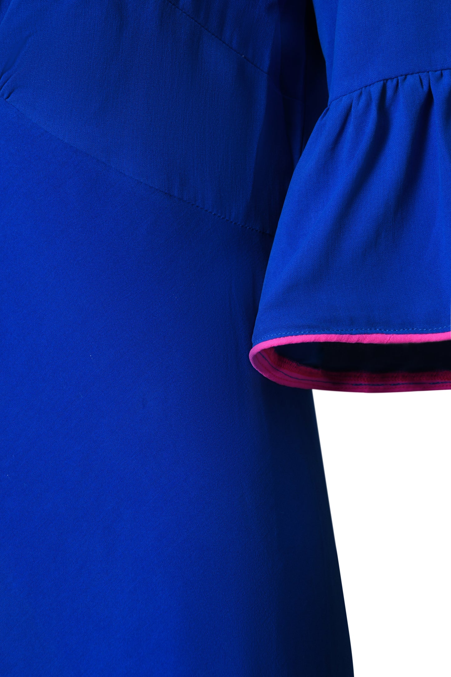 MIDI TAMARA DRESS | BRIGHT BLUE SILK FUJI
