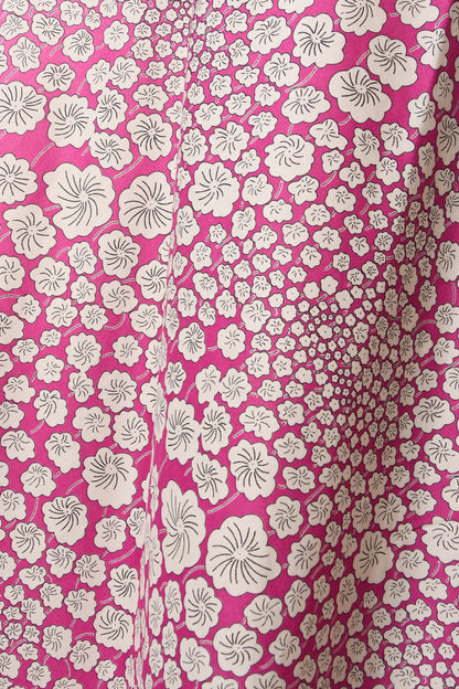 MIDI TAMMIM DRESS | PINK FLOWER COTTON