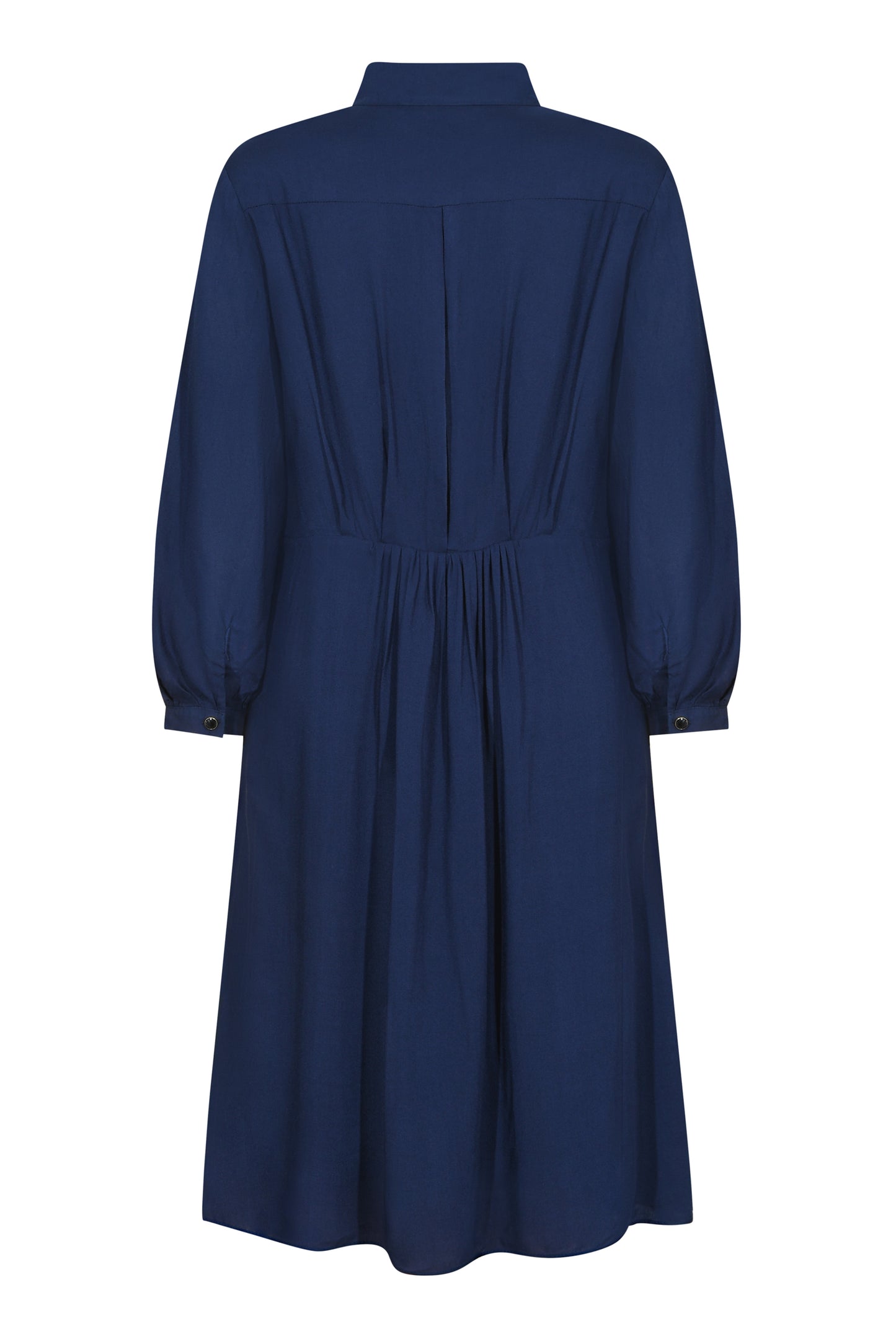 SHORT ANASTASIA DRESS | PLAIN NAVY RAYON