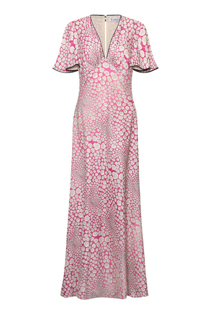 MIDI TAMMIM DRESS | PINK FLOWER COTTON