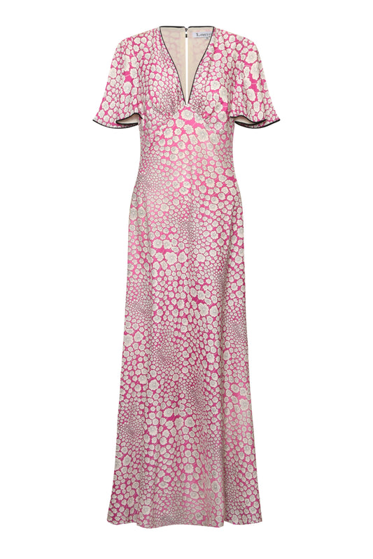 MIDI TAMMIM DRESS | PINK FLOWER COTTON