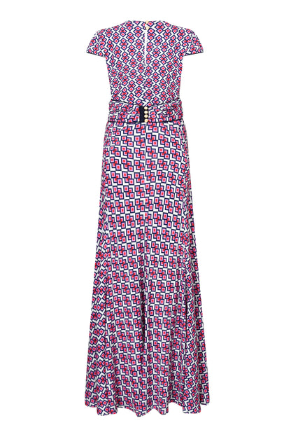 LONG MILLIE DRESS | CRAZY PAV PRINT