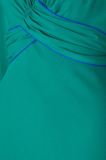 MILLIE DRESS | JADE SILK GEORGETTE