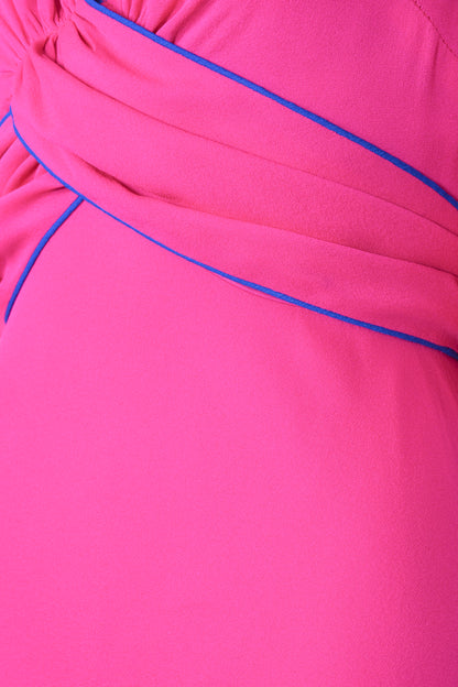 MILLIE DRESS | HOT PINK SILK GEORGETTE