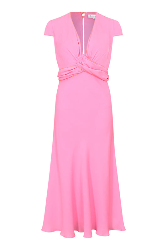 MILLIE DRESS | PARTY PINK SILK