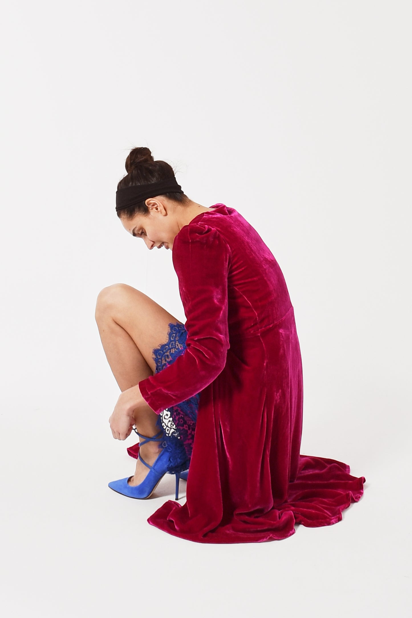 NEW DULWICH COAT | PINK VELVET