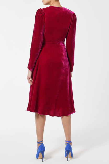 NEW DULWICH COAT | PINK VELVET