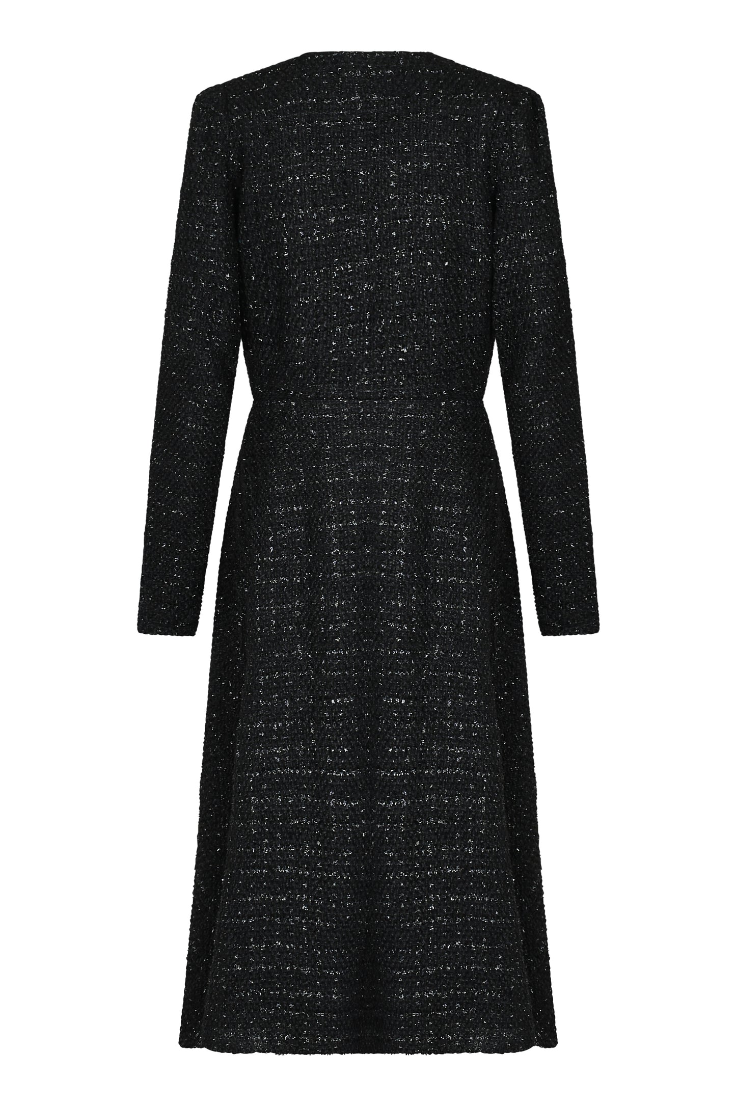 NEW DULWICH COAT | BLACK SPARKLE BOUCLE