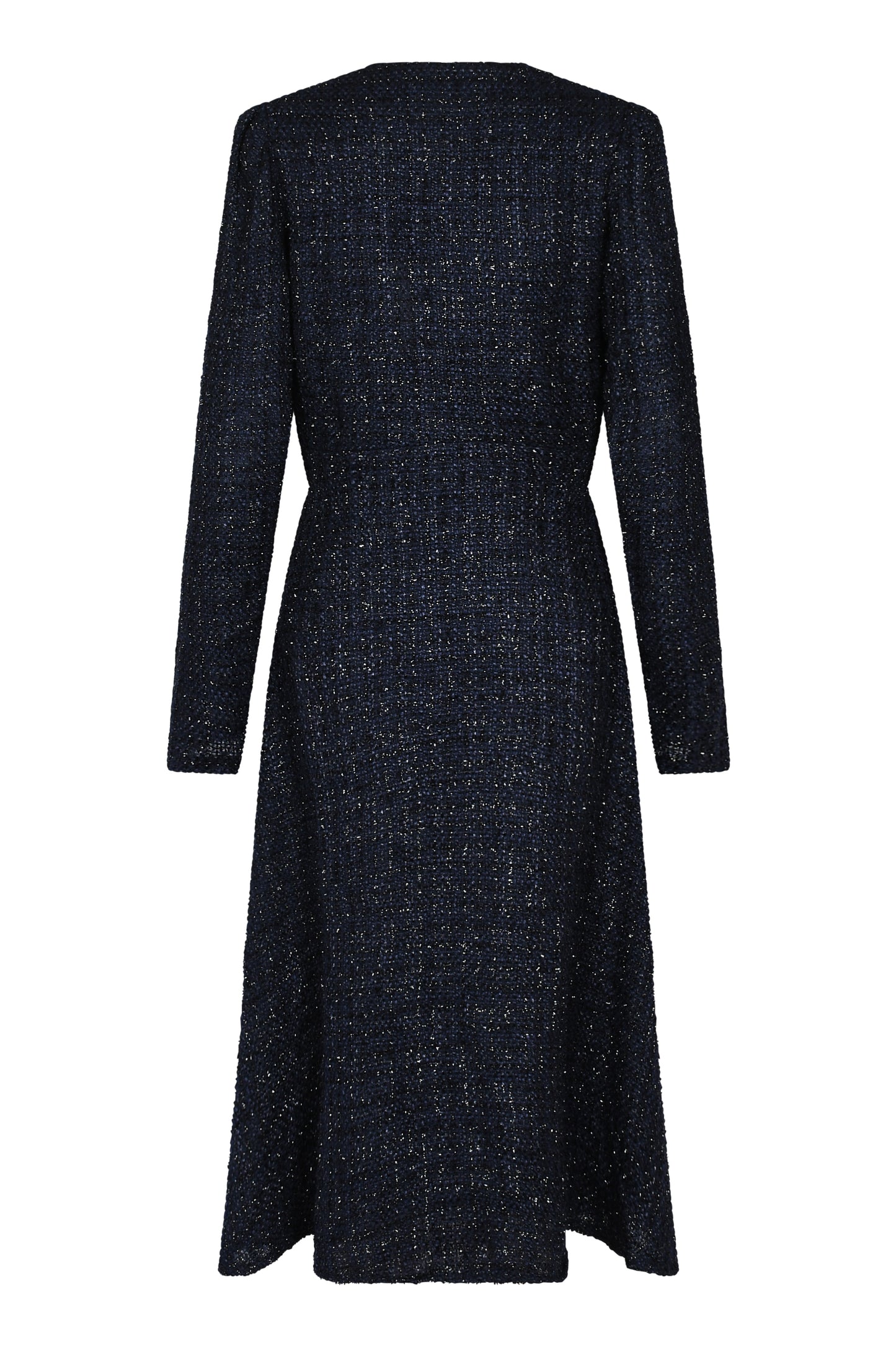 NEW DULWICH COAT | NAVY SPARKLE BOUCLE