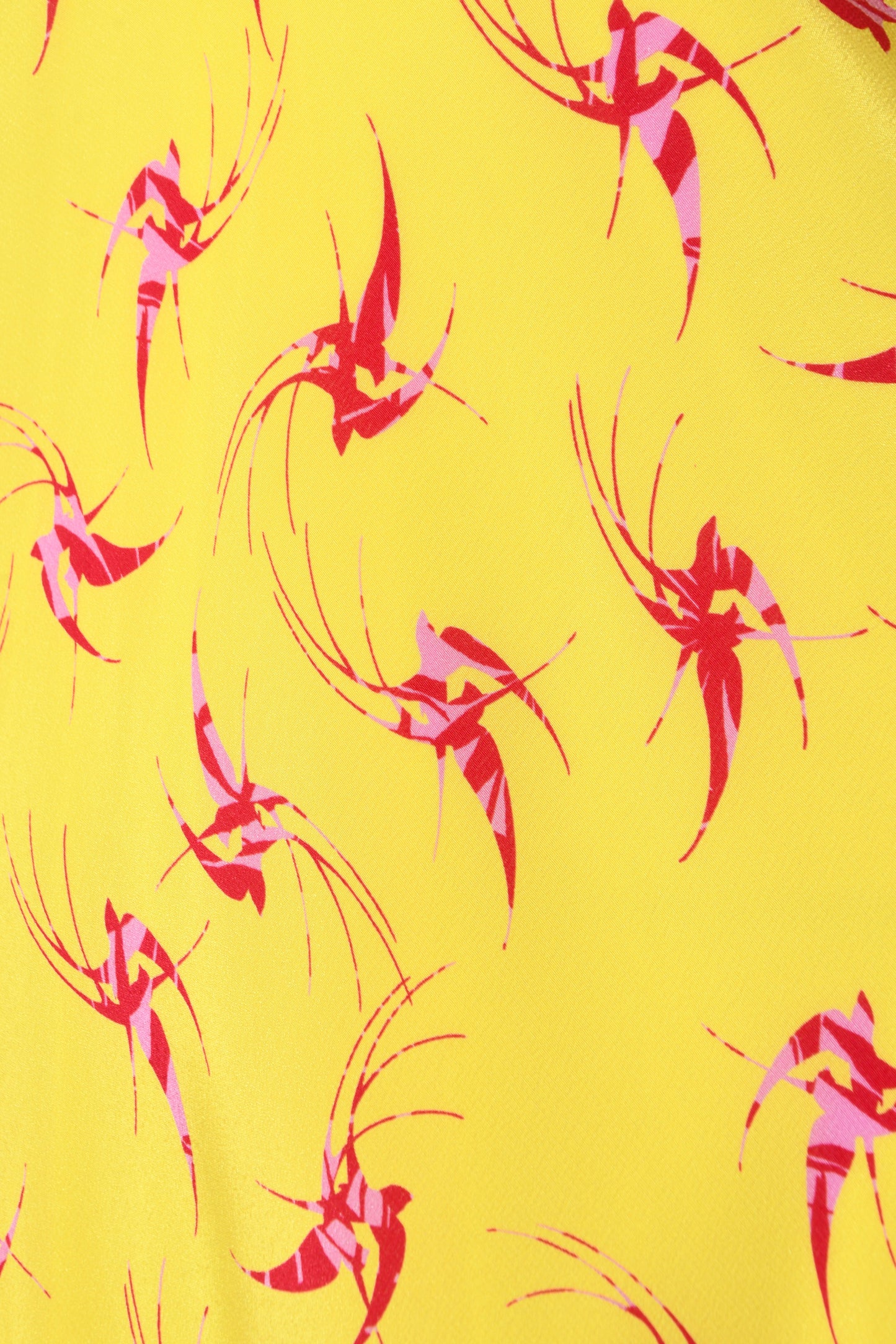 MIDI OLIVIA DRESS | YELLOW LOVE BIRDS PRINT