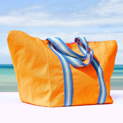 BRIGHT ORANGE BEACH BAG - Cockatoo