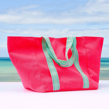 HOT PINK BEACH BAG - Cockatoo