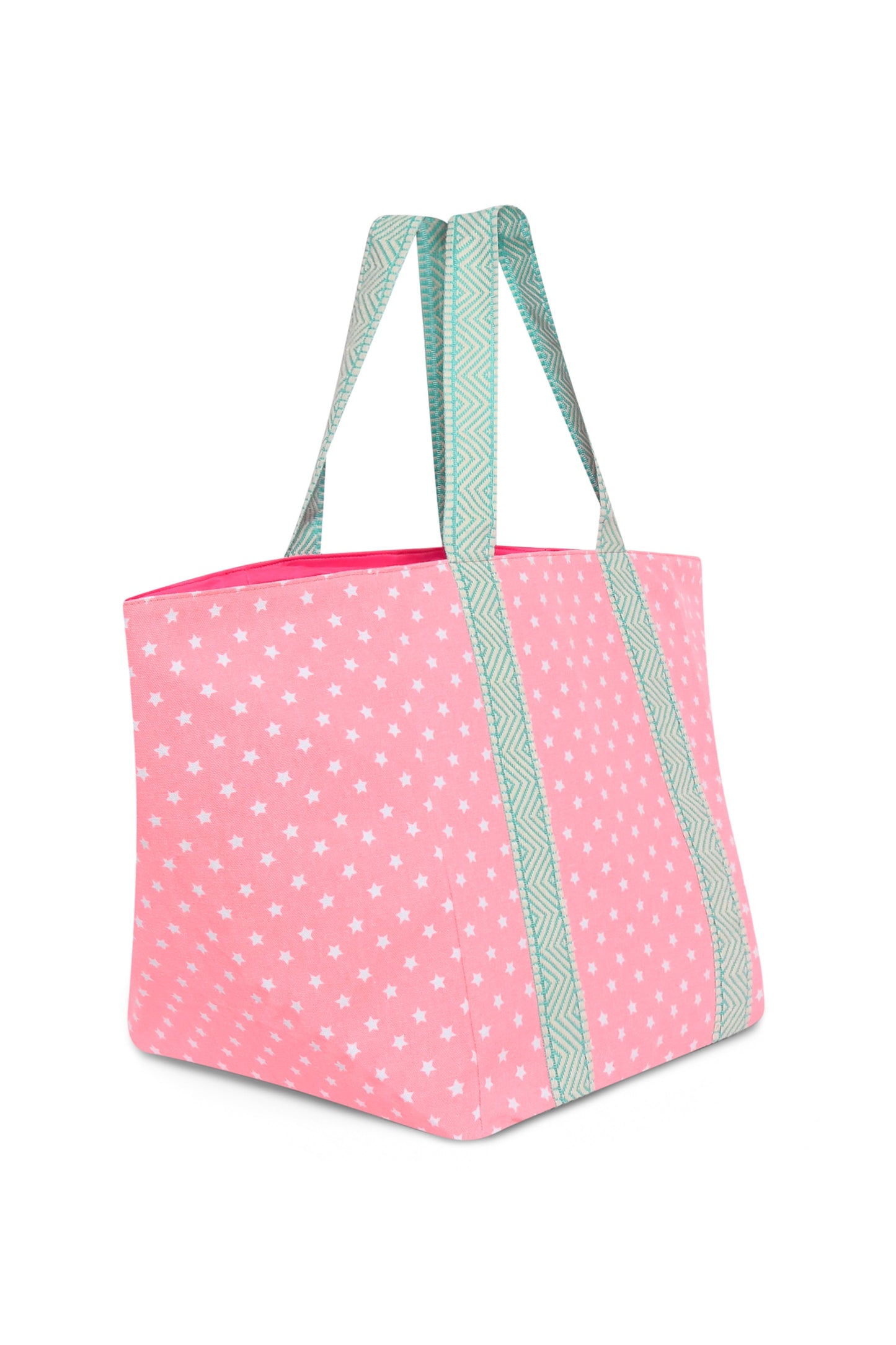 PINK STARRY BEACH BAG