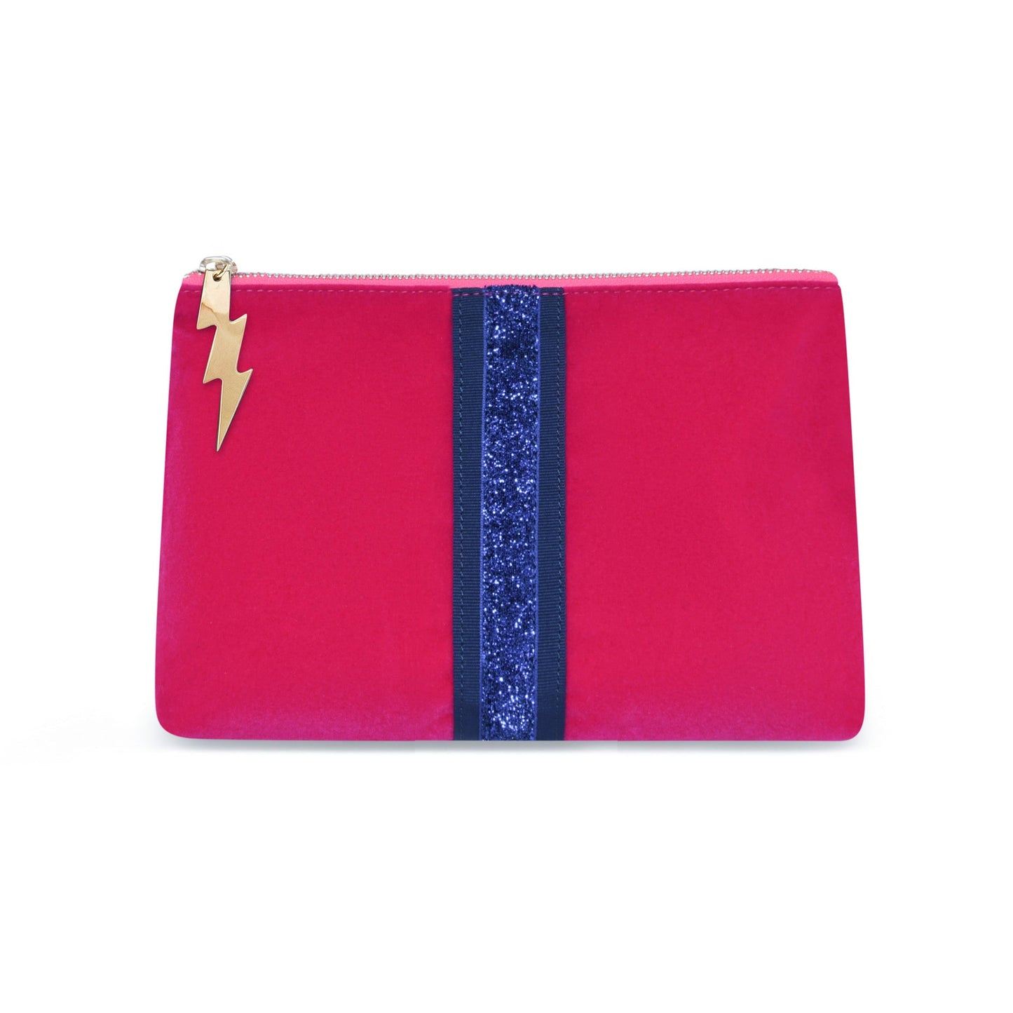 PINK VELVET CLUTCH BAG
