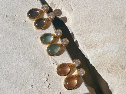 LIGHT BLUE OVAL DROPS