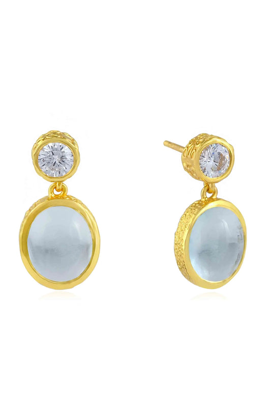 LIGHT BLUE OVAL DROPS