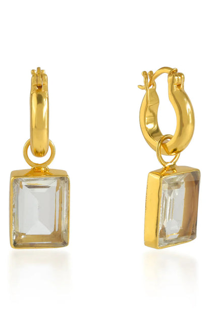 CLEAR DROP HOOPS