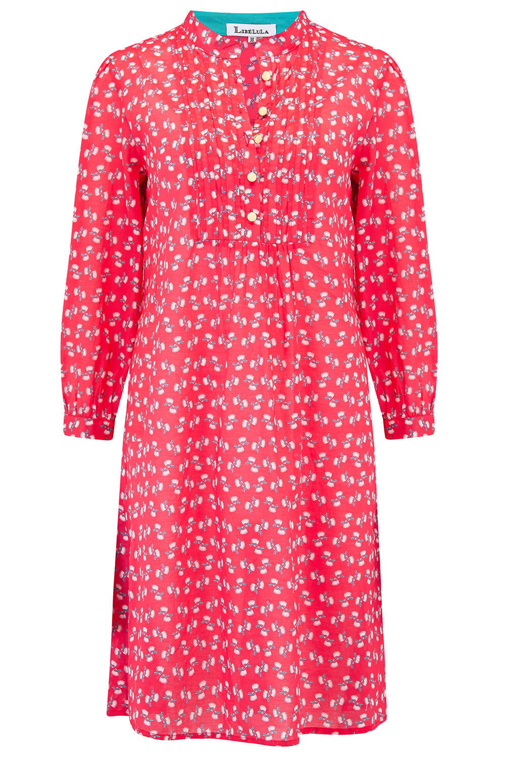 CHLOE DRESS | RED MINI HIAWATHA PRINT