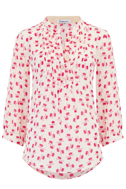 DELPHINE TOP | LARGE HIAWATHA PRINT