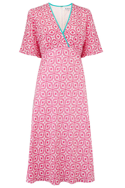 OLIVIA DRESS | RED XOX SILK TWILL