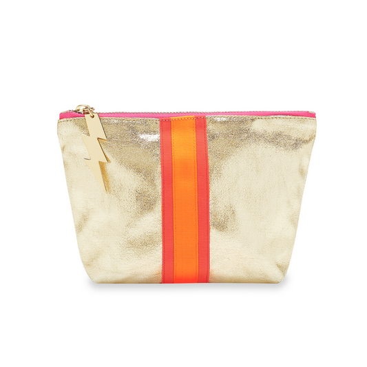 SMALL SHEENY GOLD BAG - Cockatoo