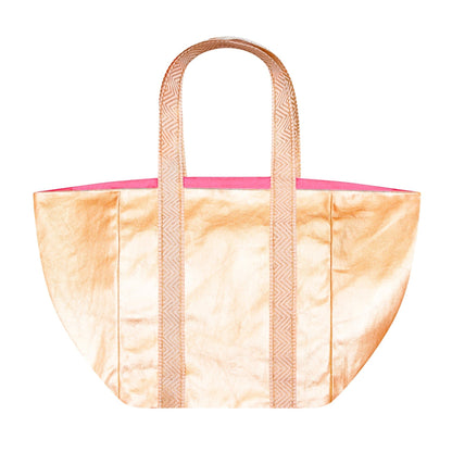SHEENY GOLD BEACH BAG - Cockatoo