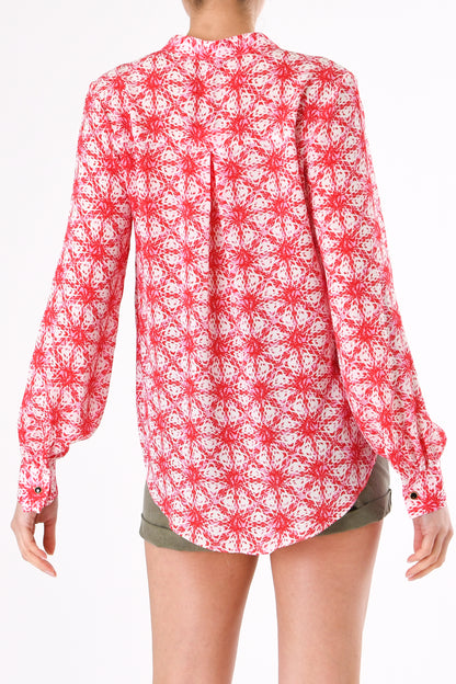 SILKY TOP | RED STARTRACK PRINT