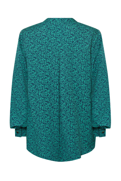 SILKY TOP | HATCHED PRINT