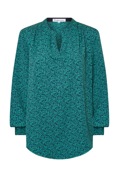 SILKY TOP | HATCHED PRINT