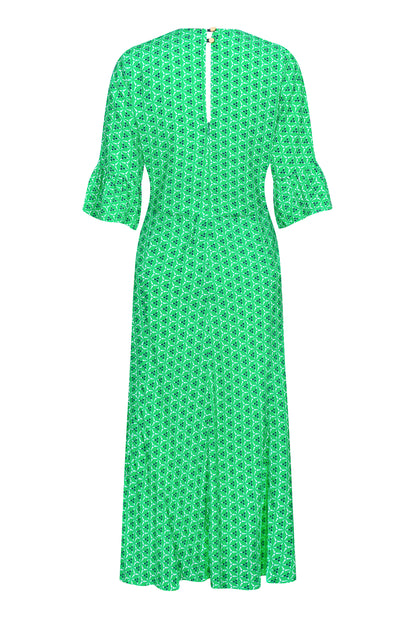 TAMARA DRESS | SPINNING PRINT RAYON