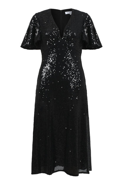 TAMMIM DRESS | BLACK SEQUINS