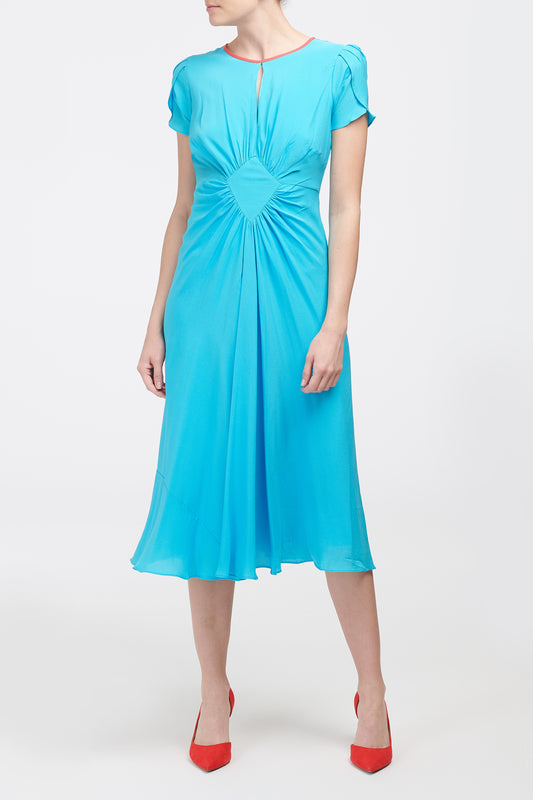 TILJES DRESS | SUNNY BLUE SILK