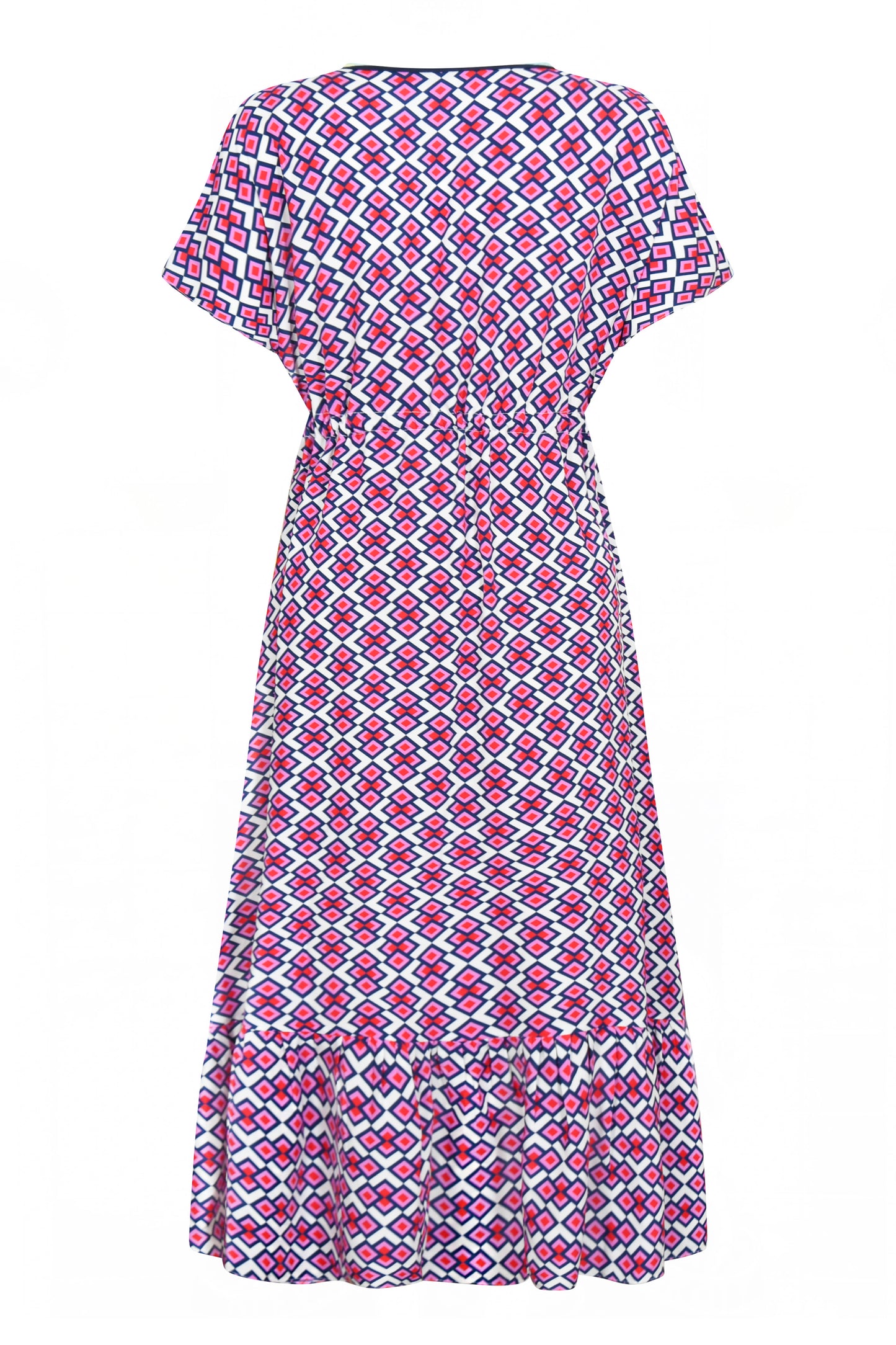 LONGER VIOLET DRESS | CRAZY PAV PRINT