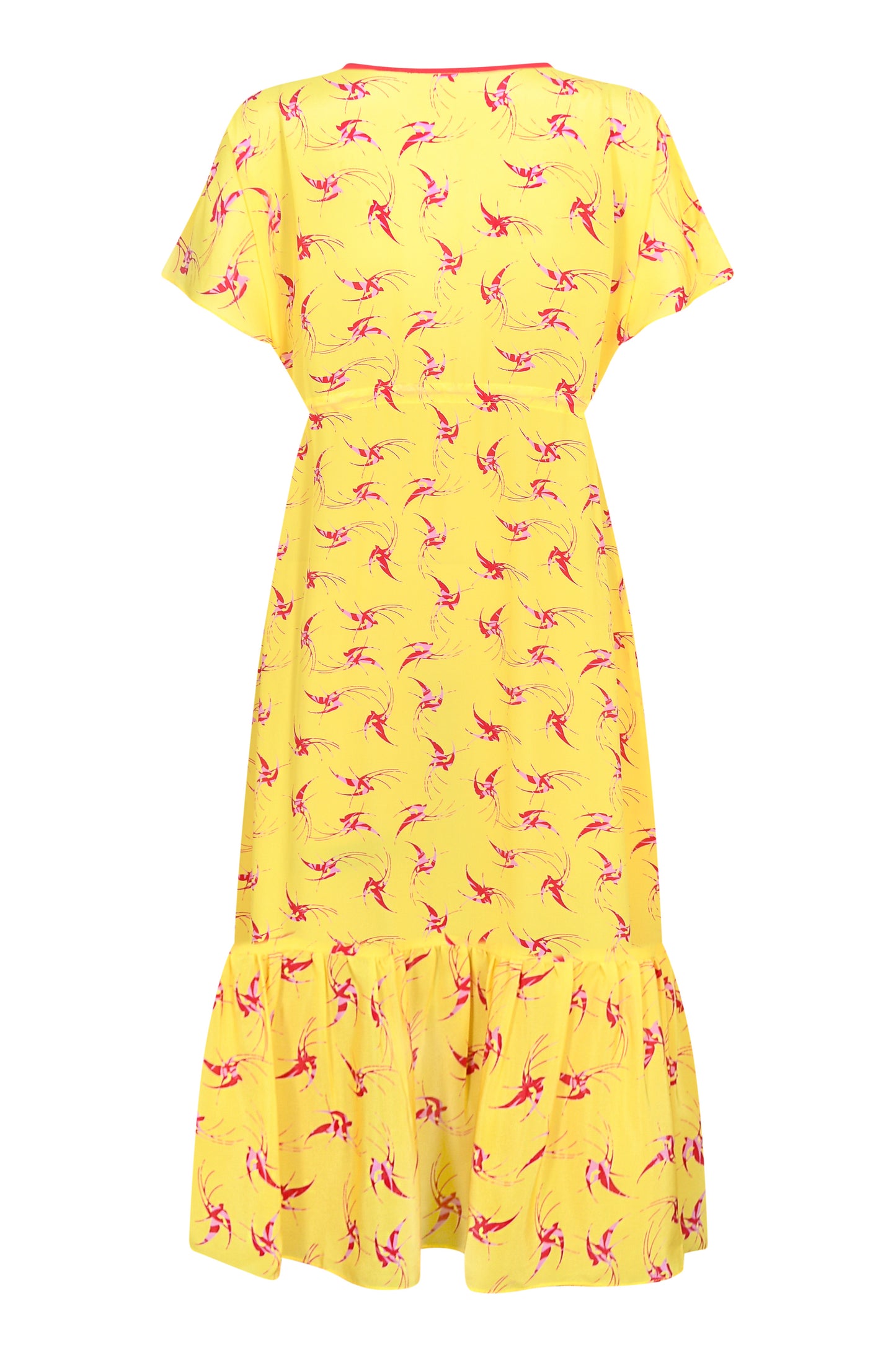 LONGER VIOLET DRESS | LOVEBIRDS PRINT