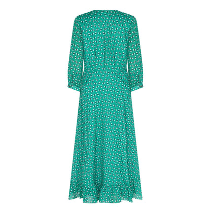 ANASCHICA DRESS | GREEN MINI HIAWATHA COTTON