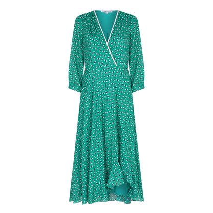 ANASCHICA DRESS | GREEN MINI HIAWATHA COTTON
