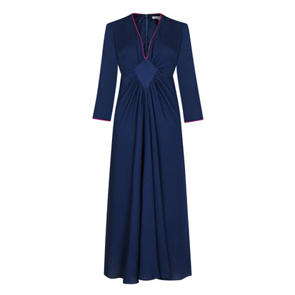 JESSIE DRESS | NAVY SILK GEORGETTE
