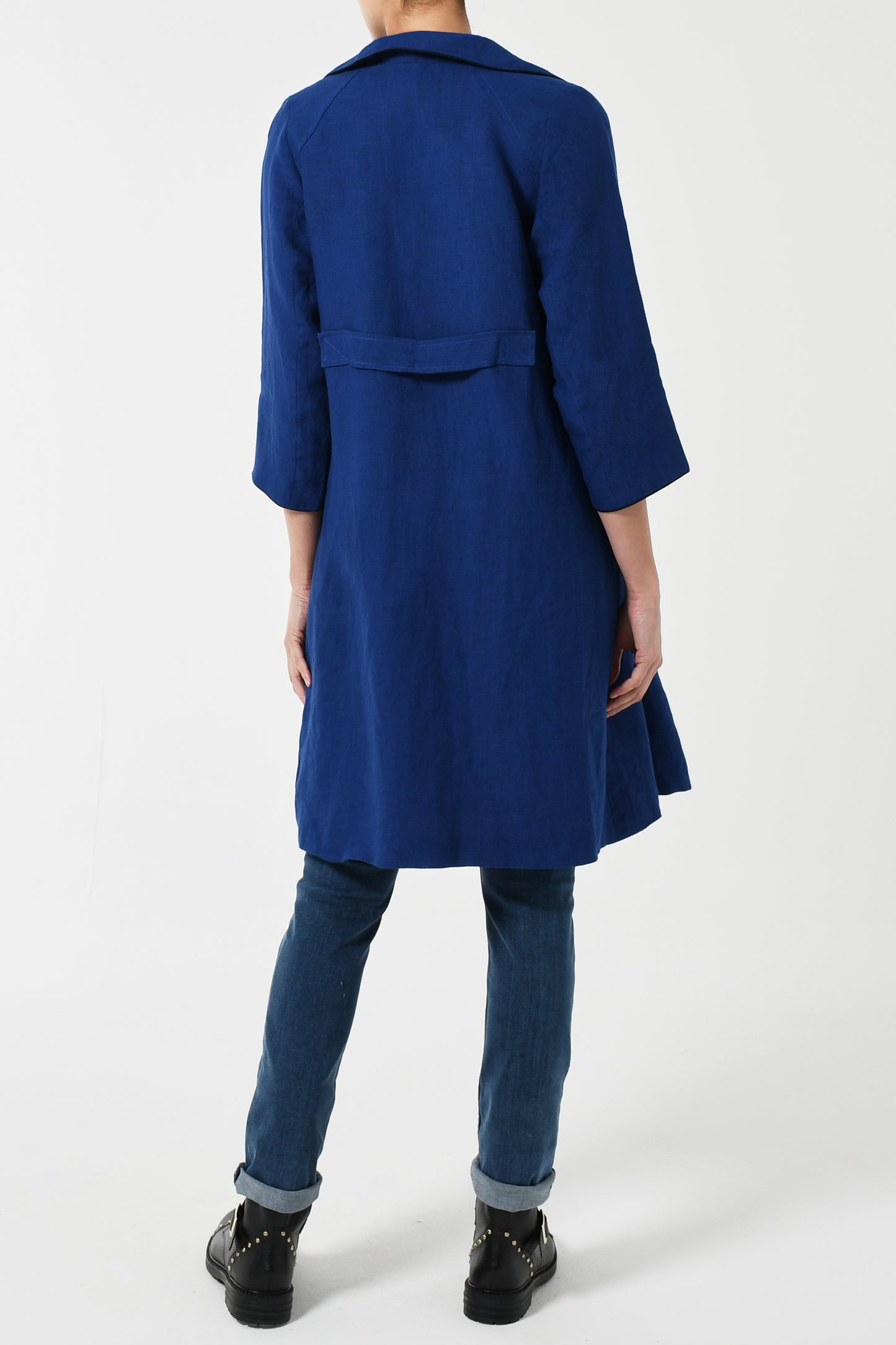 WOOLHAMPTON COAT | BLUE LINEN