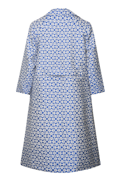 WOOLHAMPTON COAT | BLUE & WHITE WEAVE